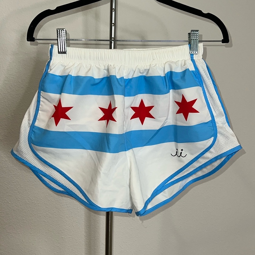 Chi Chi Sport Mag Miler Chicago Flag Running Shorts
